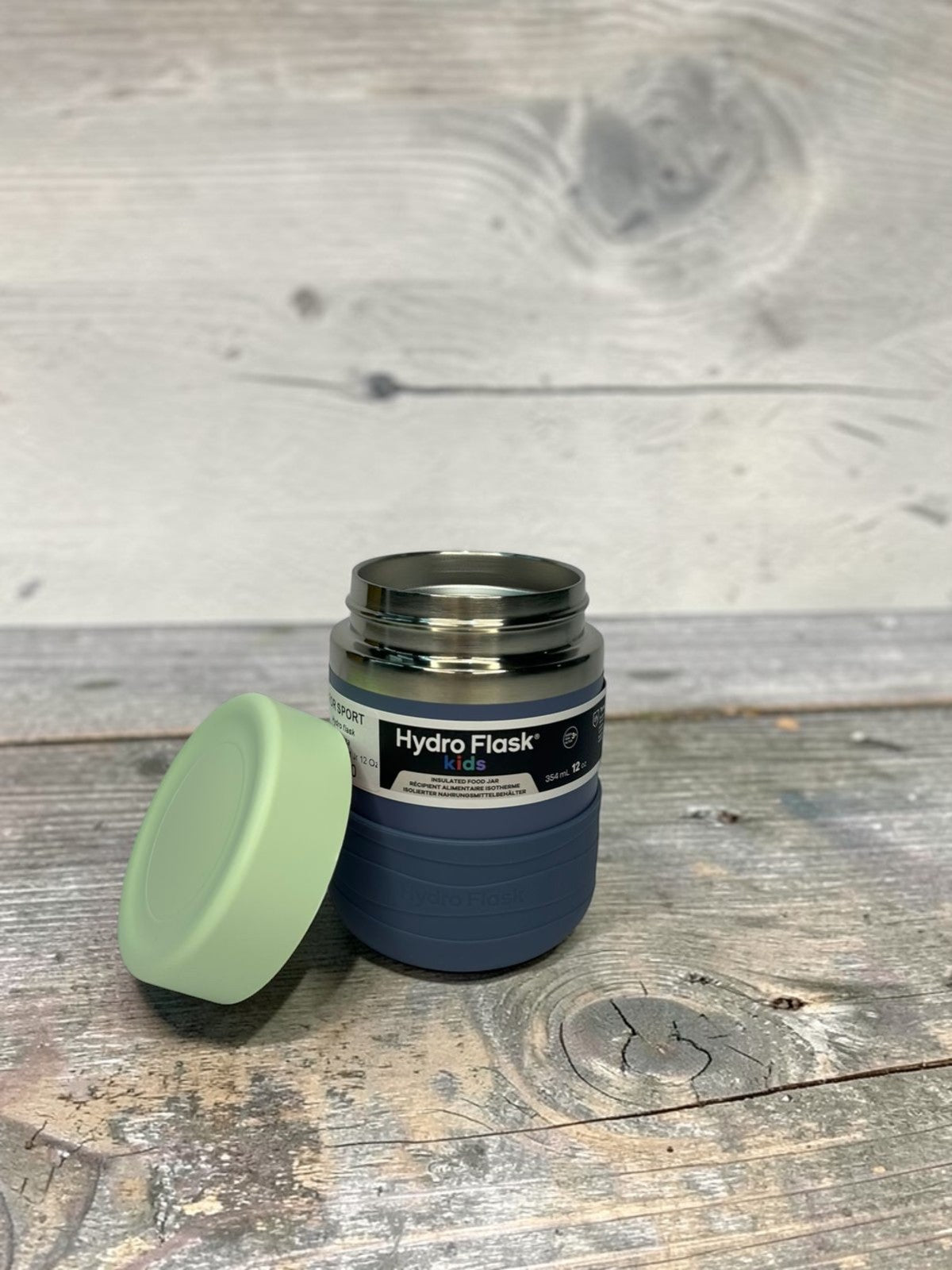 HYDRO FLASK  taza termica insulated Jr verde/azul 12oz