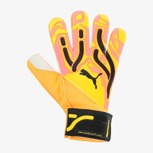 PUMA guante de portero  ultra play amarillo/ rosa