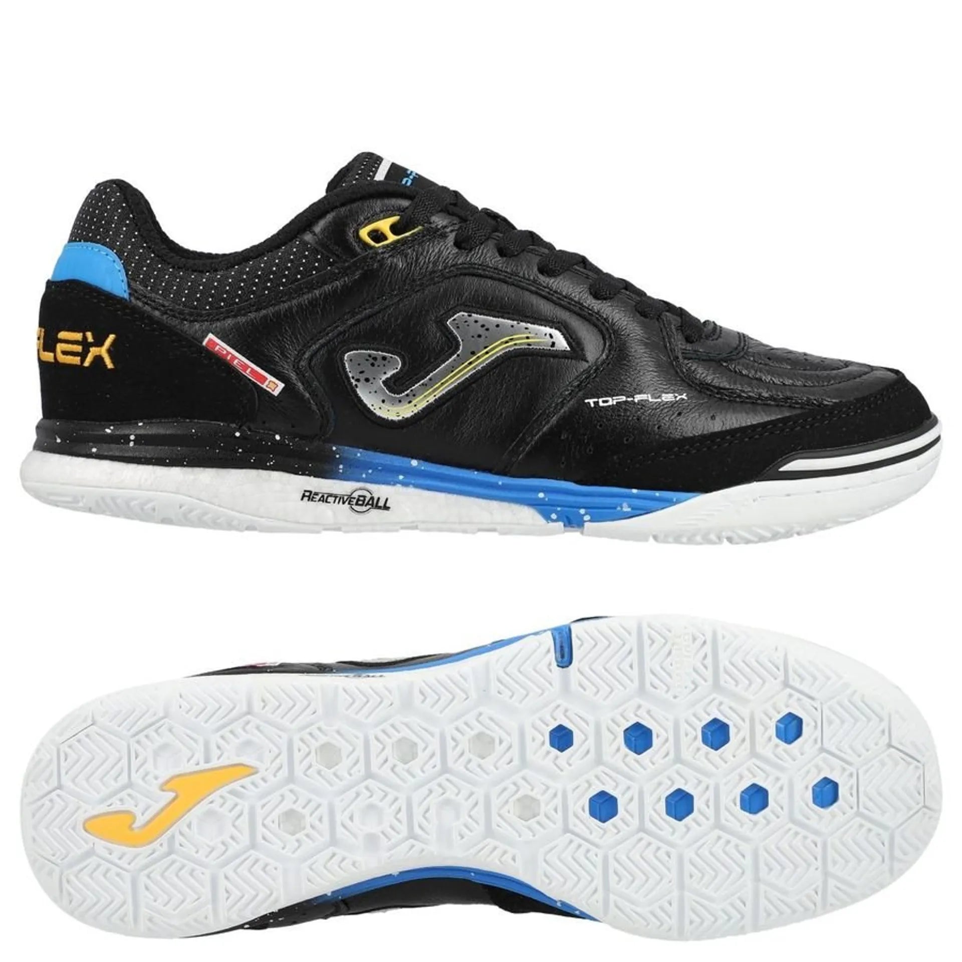 JOMA Top Flex Rebound IN - Negro/Amarillo/Azul