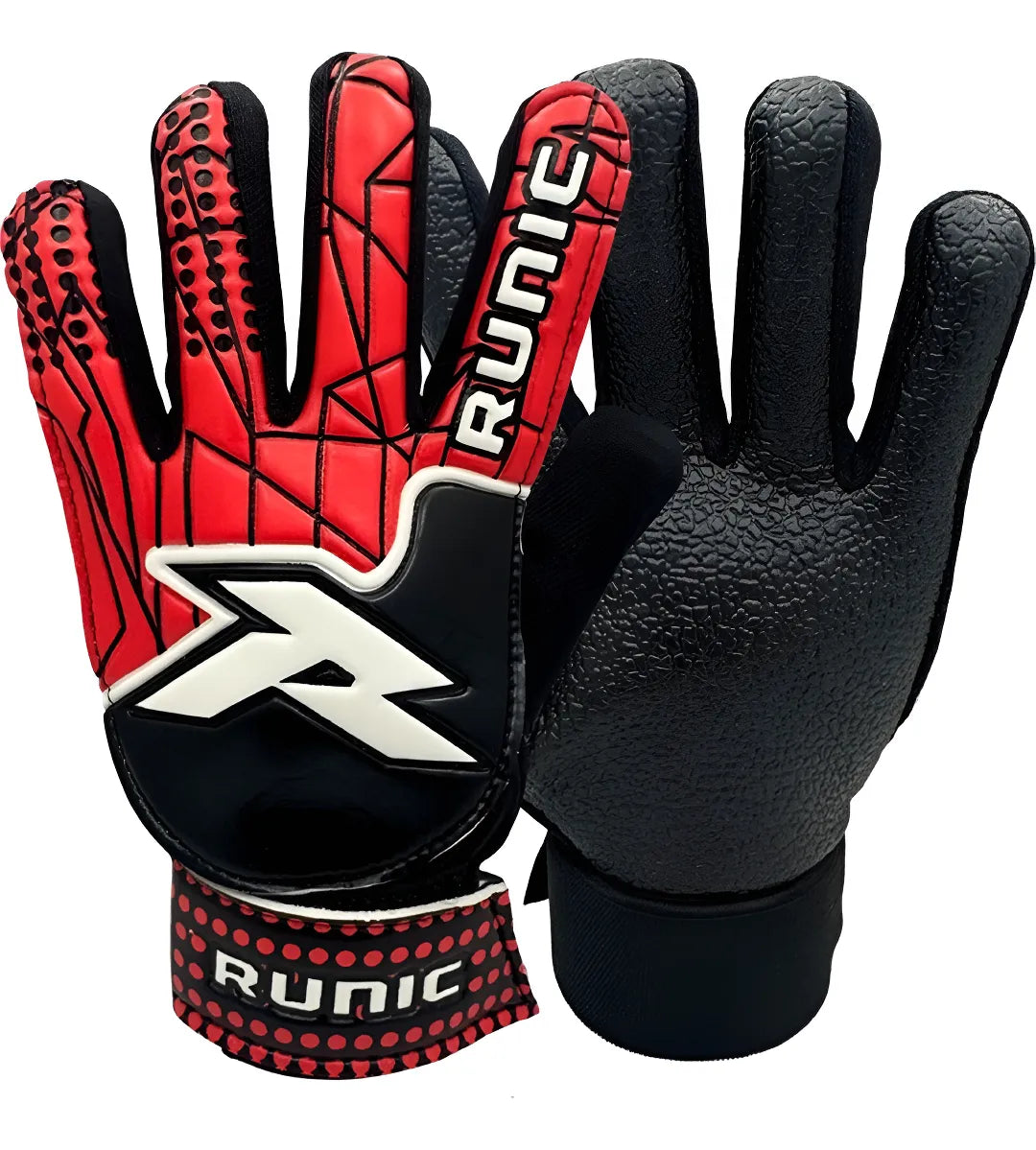 RUNIC guante de portero  junior rojo/ negro