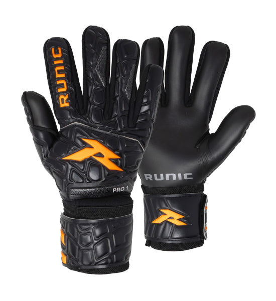 RUNIC guante de portero glove bold negro/naranja