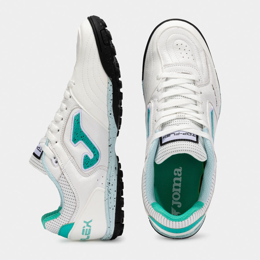 JOMA Tenis Futsal Top Flex 25 moqueta - turf blanco turquesa