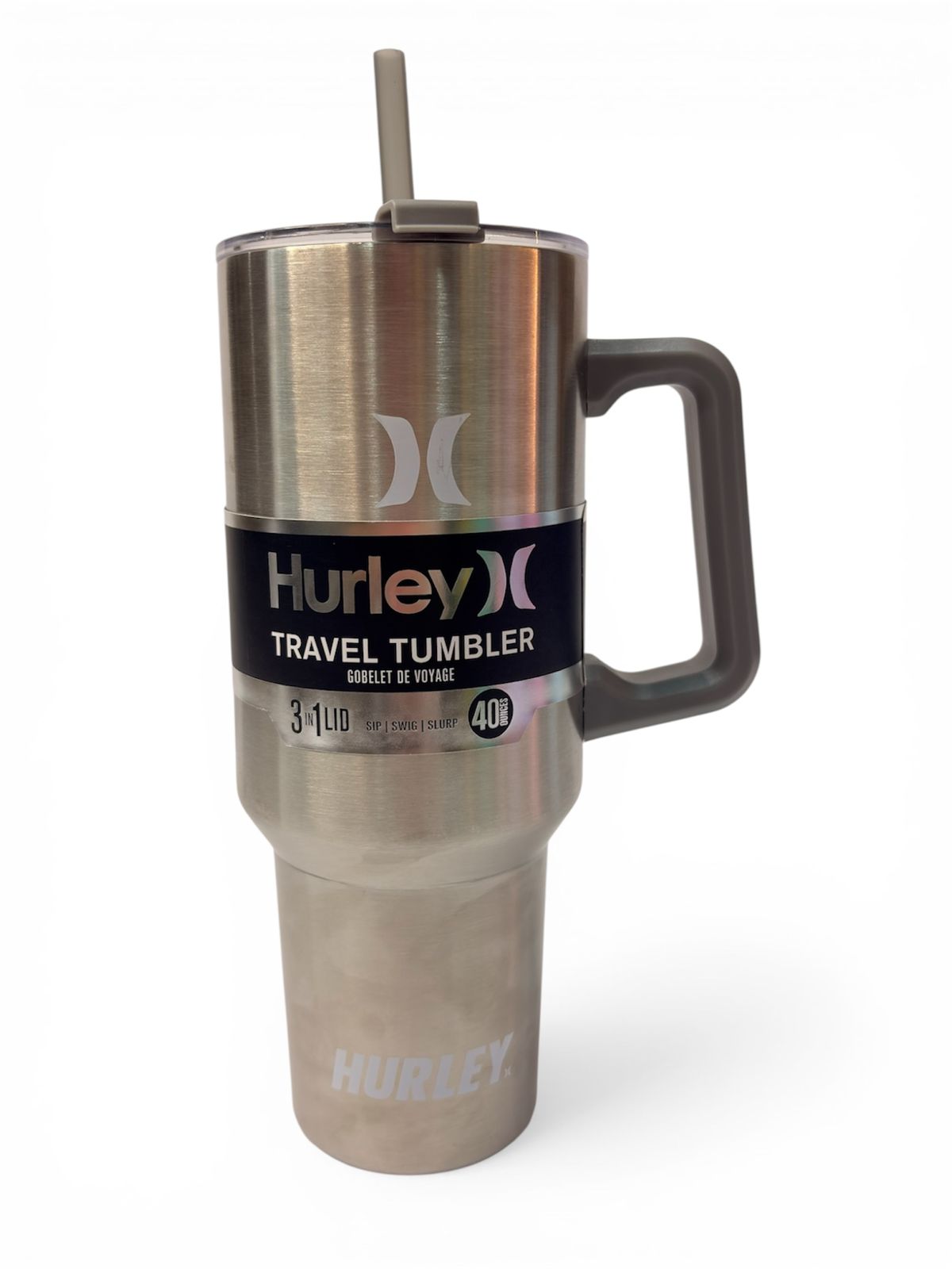 HURLEY vaso térmico travel tumbler silver 40oz