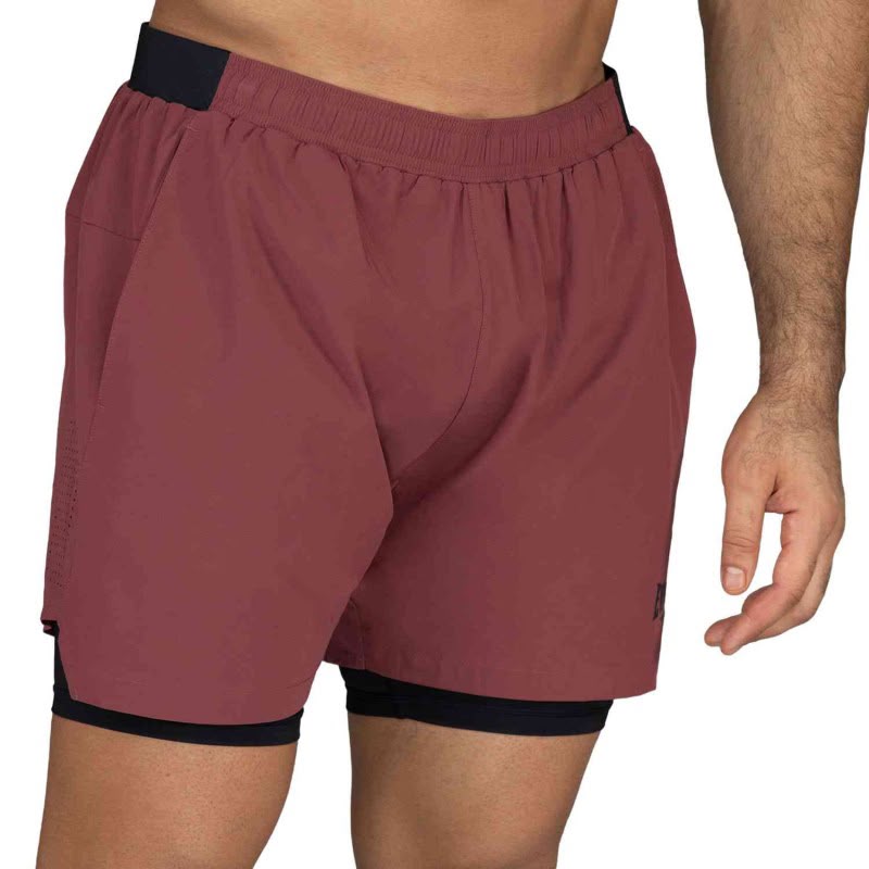 Short 2in1 Men Everlast Pioneer 5" /Wine