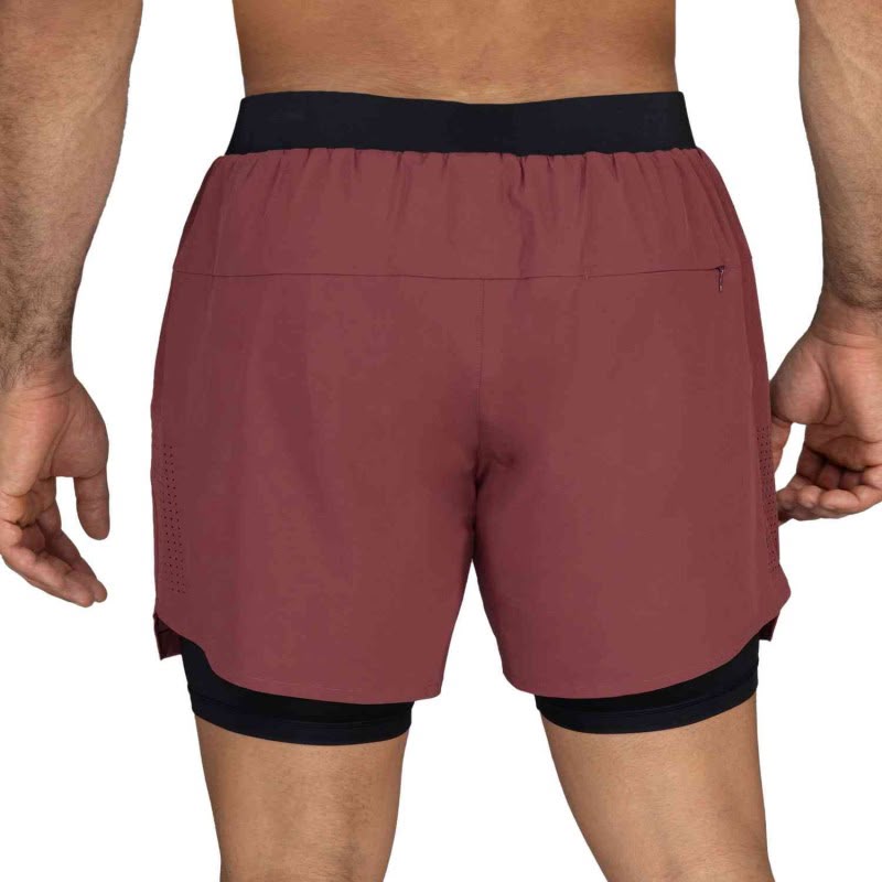 Short 2in1 Men Everlast Pioneer 5" /Wine