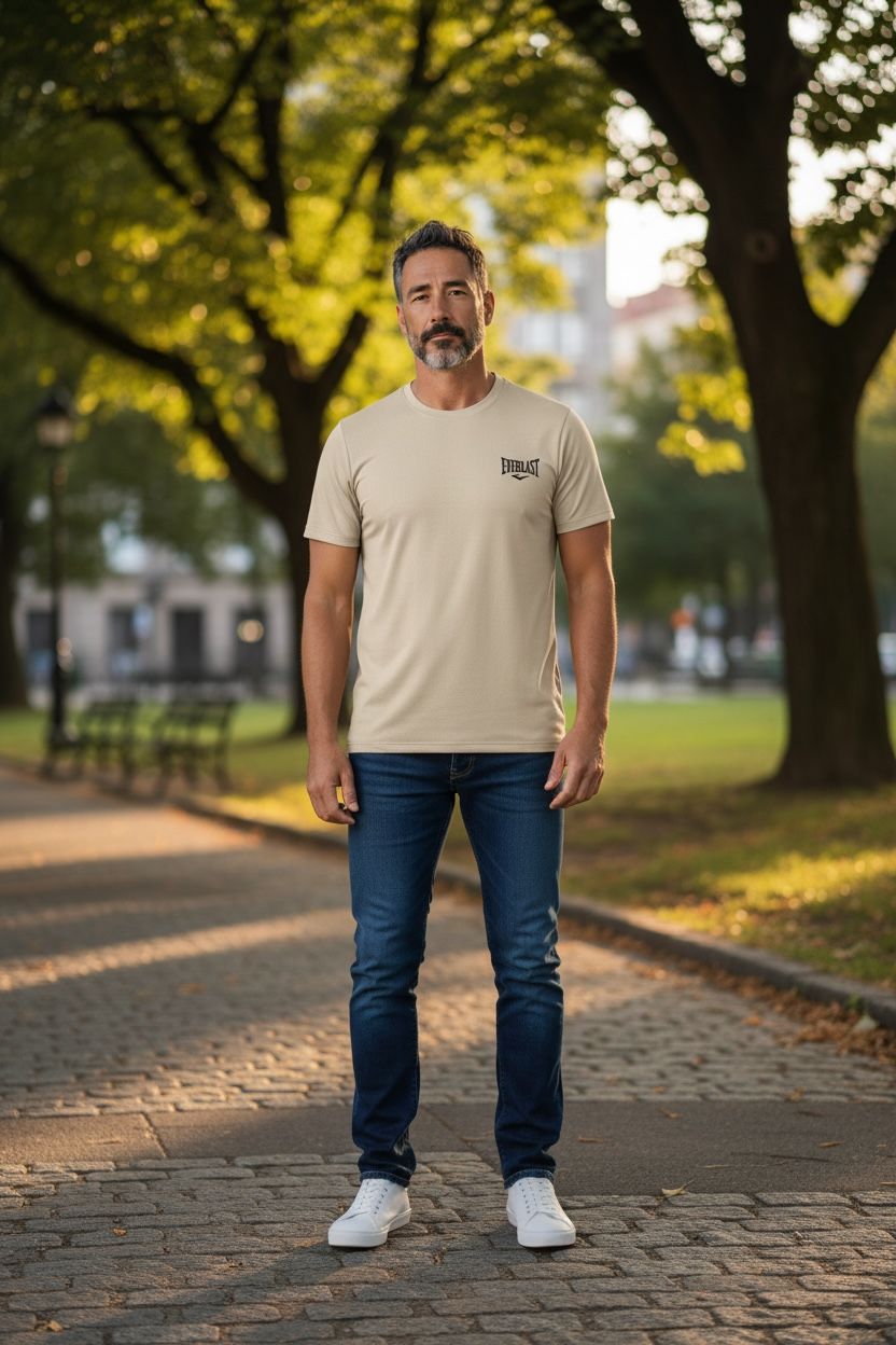 Everlast Camiseta Deportiva Men Mel khaki