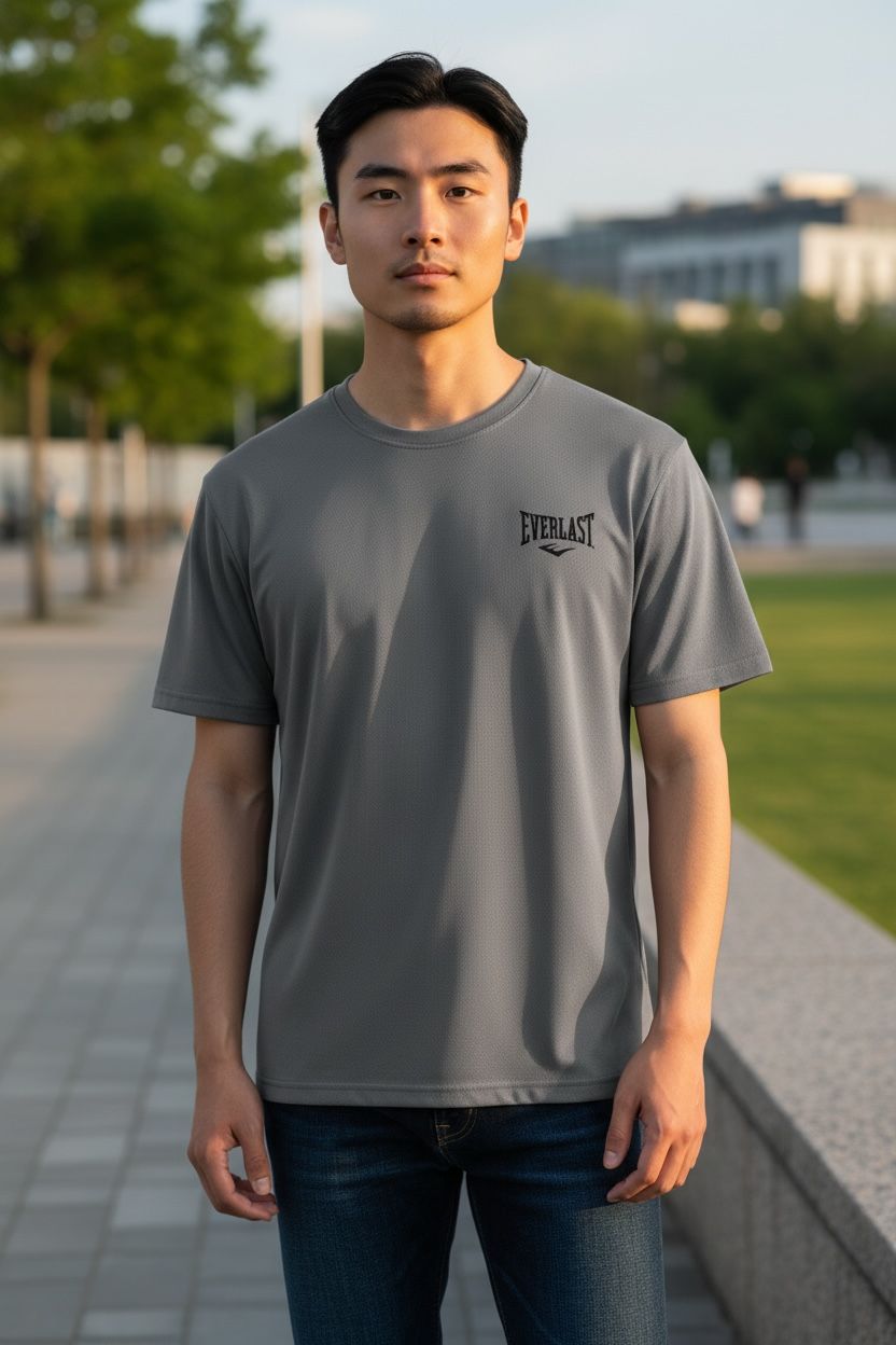 Everlast Camiseta Deportiva Men Train Charcoal