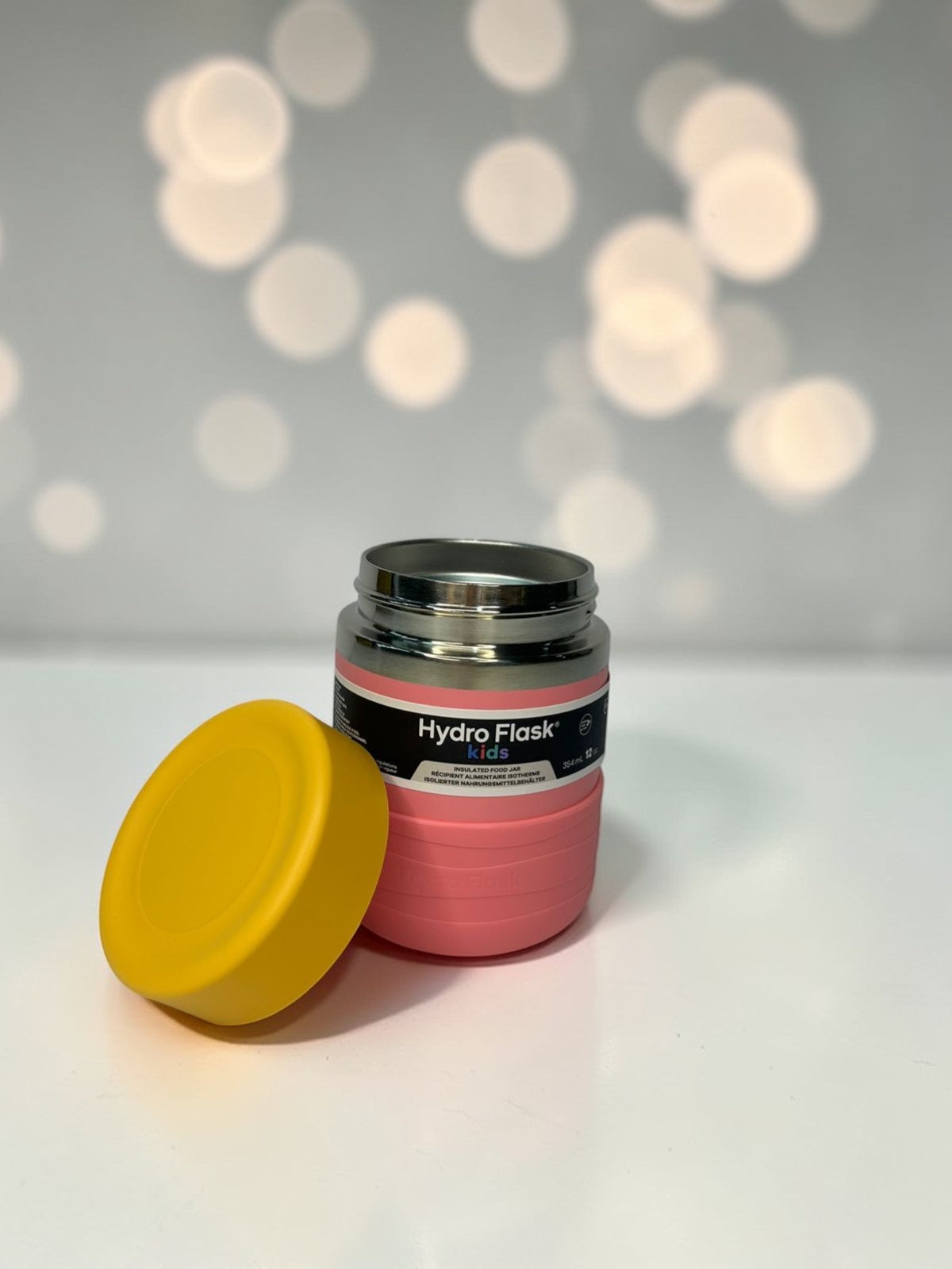 HYDRO FLASK  taza termica insulated Jr rosa/amarillo 12oz