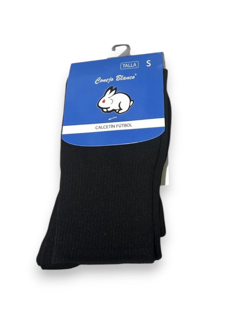 CONEJO BLANCO medias futbol color negro - FOR SPORT