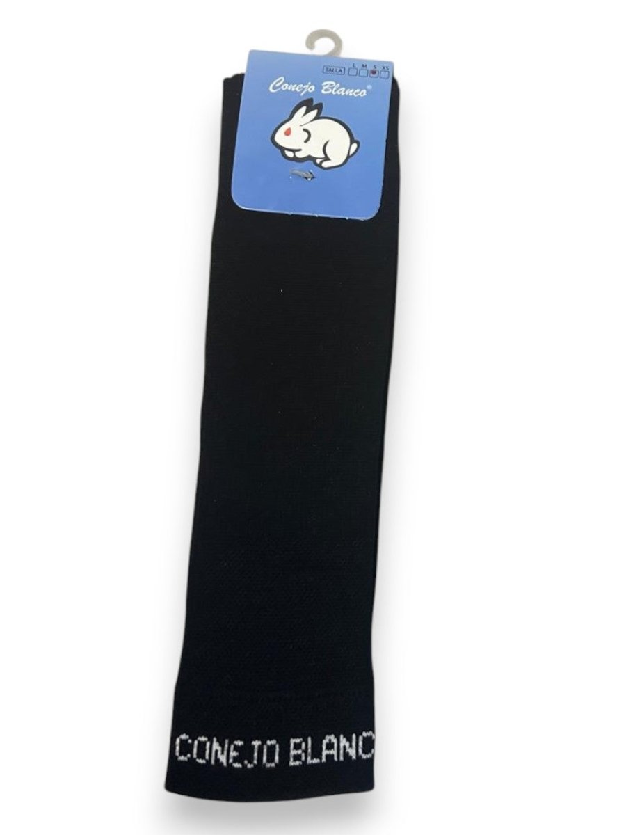 CONEJO BLANCO Pantorrillera color negro - FOR SPORT