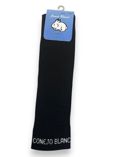CONEJO BLANCO Pantorrillera color negro - FOR SPORT