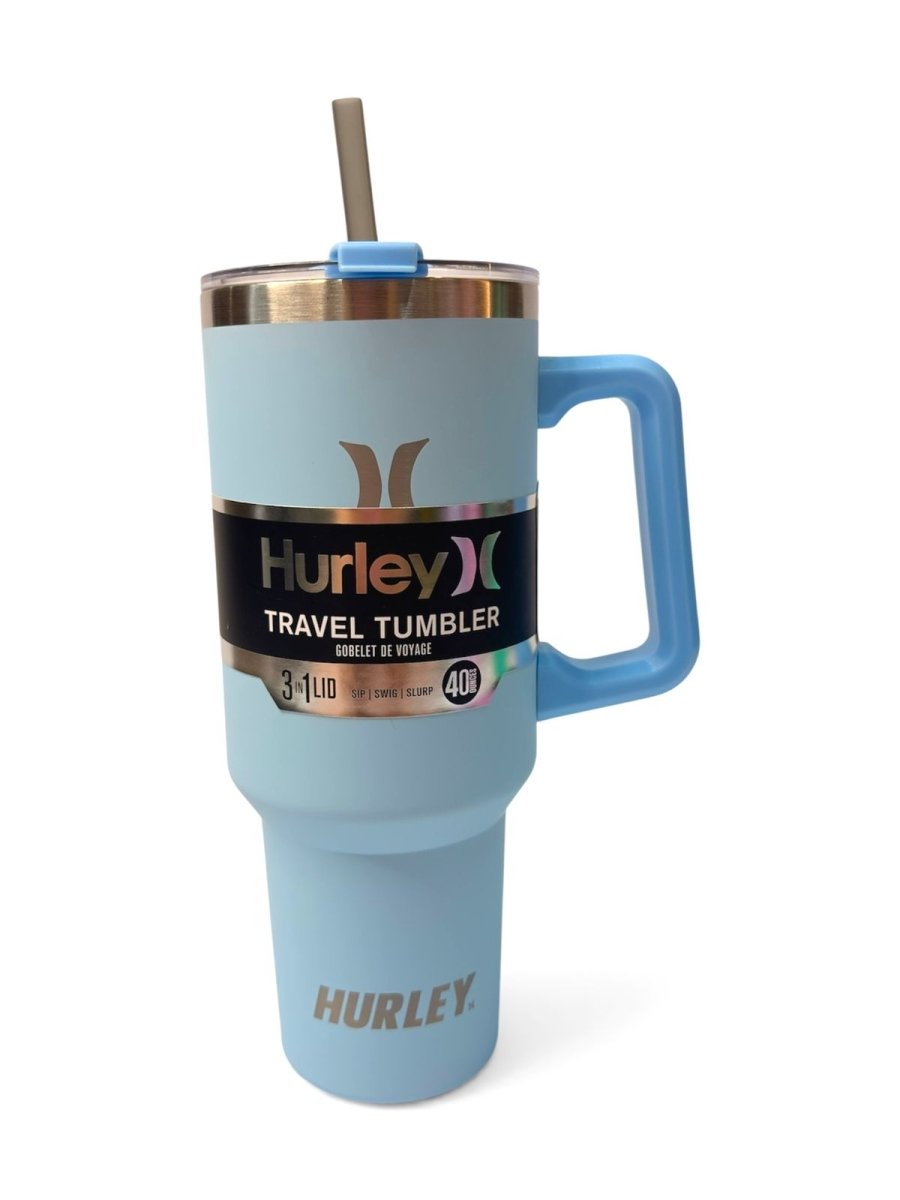 HURLEY vaso térmico travel tumbler celeste 40oz - FOR SPORT