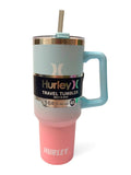 HURLEY vaso térmico travel tumbler celeste - rosado 40oz - FOR SPORT