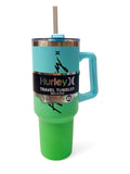 HURLEY vaso térmico travel tumbler celeste - verde 40oz - FOR SPORT