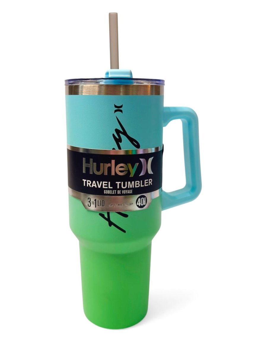 HURLEY vaso térmico travel tumbler celeste - verde 40oz - FOR SPORT