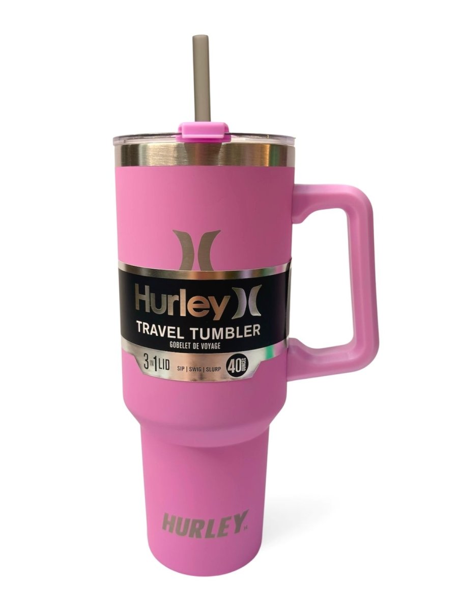 HURLEY vaso térmico travel tumbler rosada 40oz - FOR SPORT