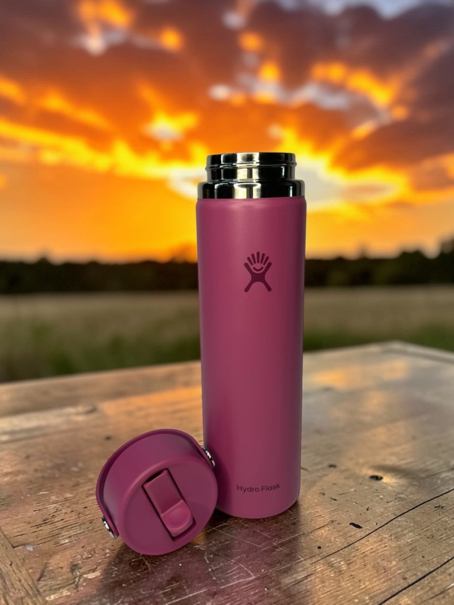 HYDRO FLASK botella flex straw fucsia 24oz - FOR SPORT
