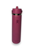 HYDRO FLASK botella flex straw fucsia 24oz - FOR SPORT