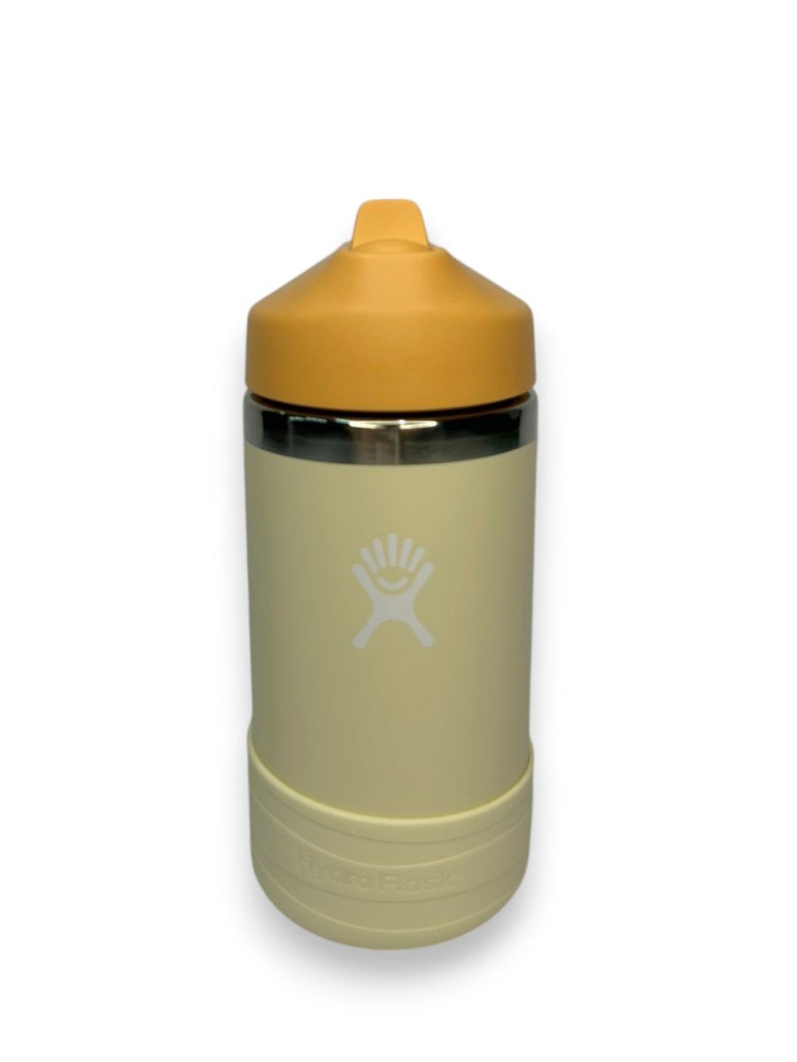 HYDRO FLASK botella mini termica Jr crema/naranja 12oz - FOR SPORT