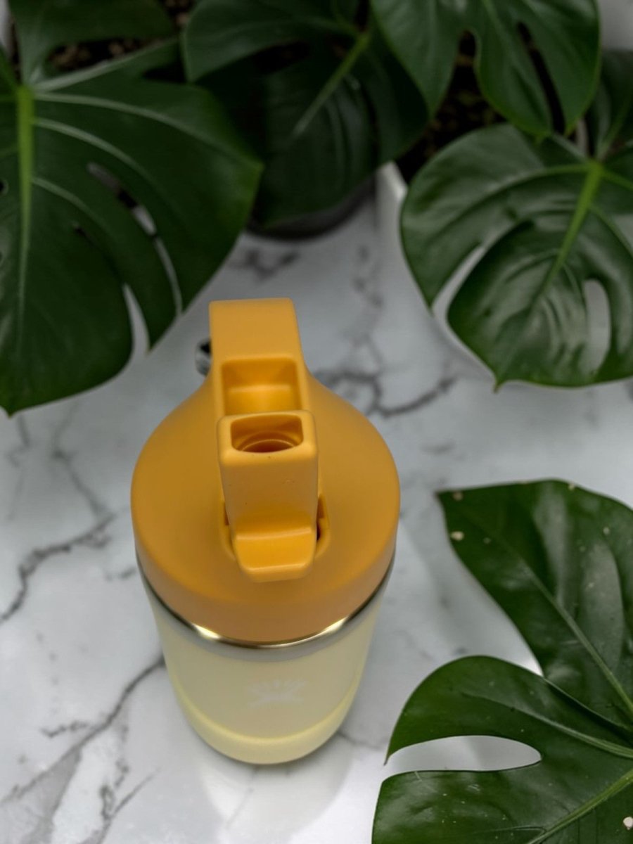 HYDRO FLASK botella mini termica Jr crema/naranja 12oz - FOR SPORT