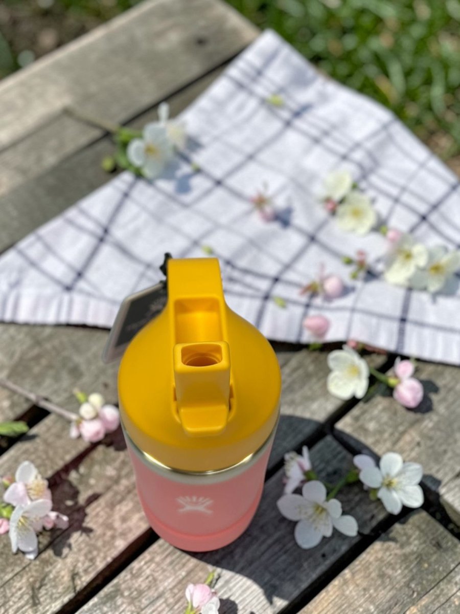 HYDRO FLASK botella mini termica Jr rosa/amarillo 12oz - FOR SPORT