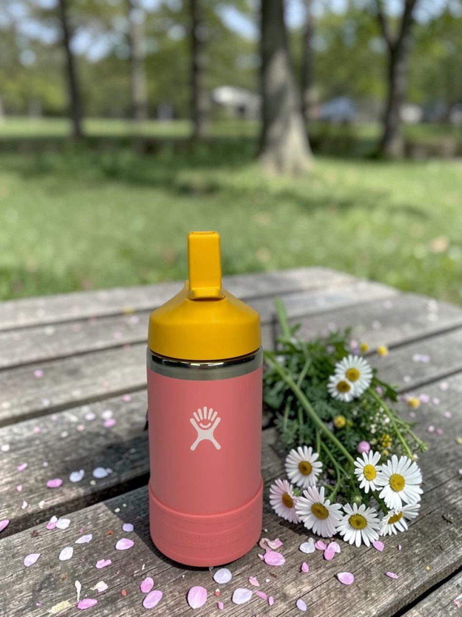 HYDRO FLASK botella mini termica Jr rosa/amarillo 12oz - FOR SPORT