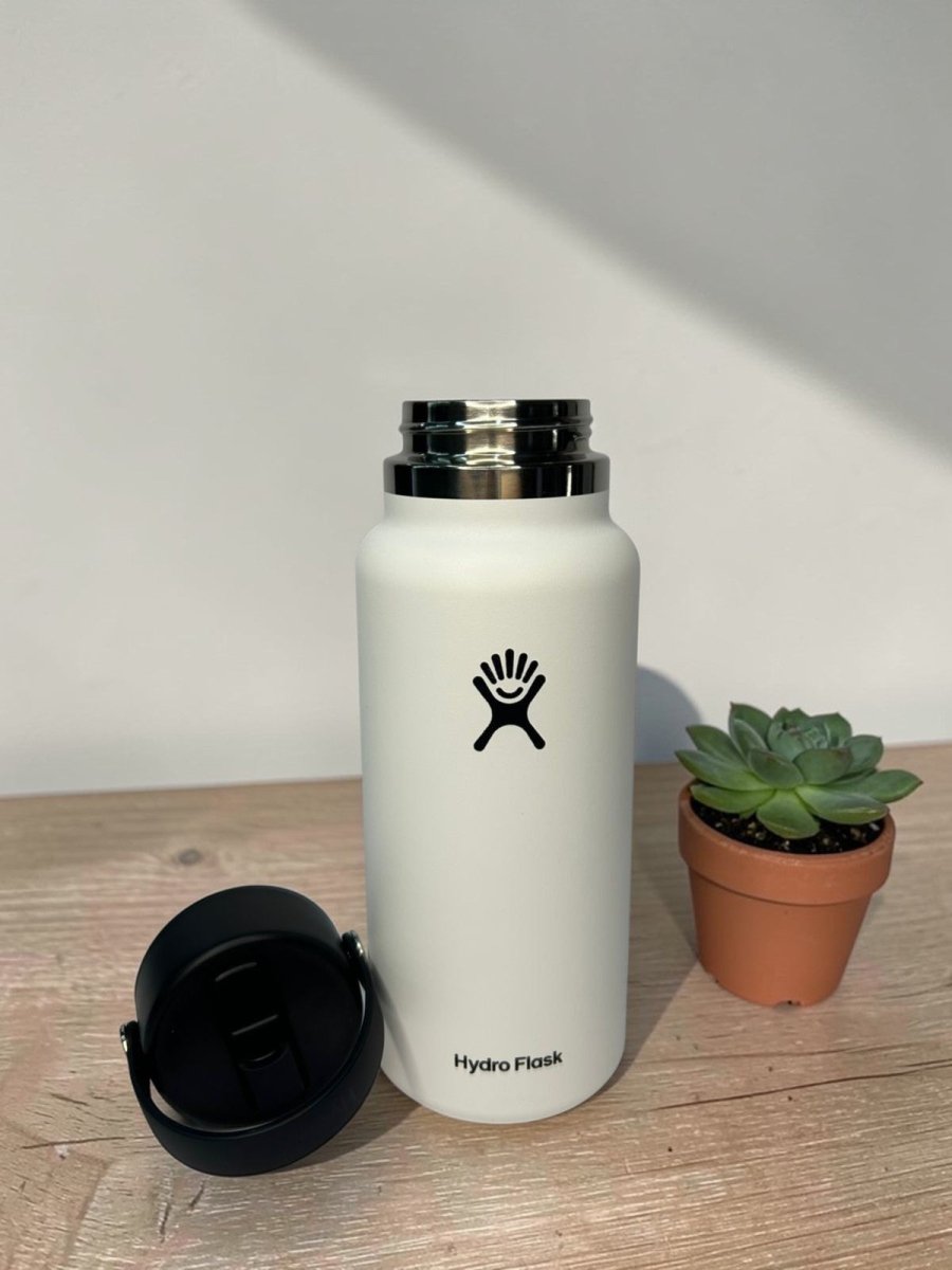 HYDRO FLASK botella wide flex blanca 32oz - FOR SPORT