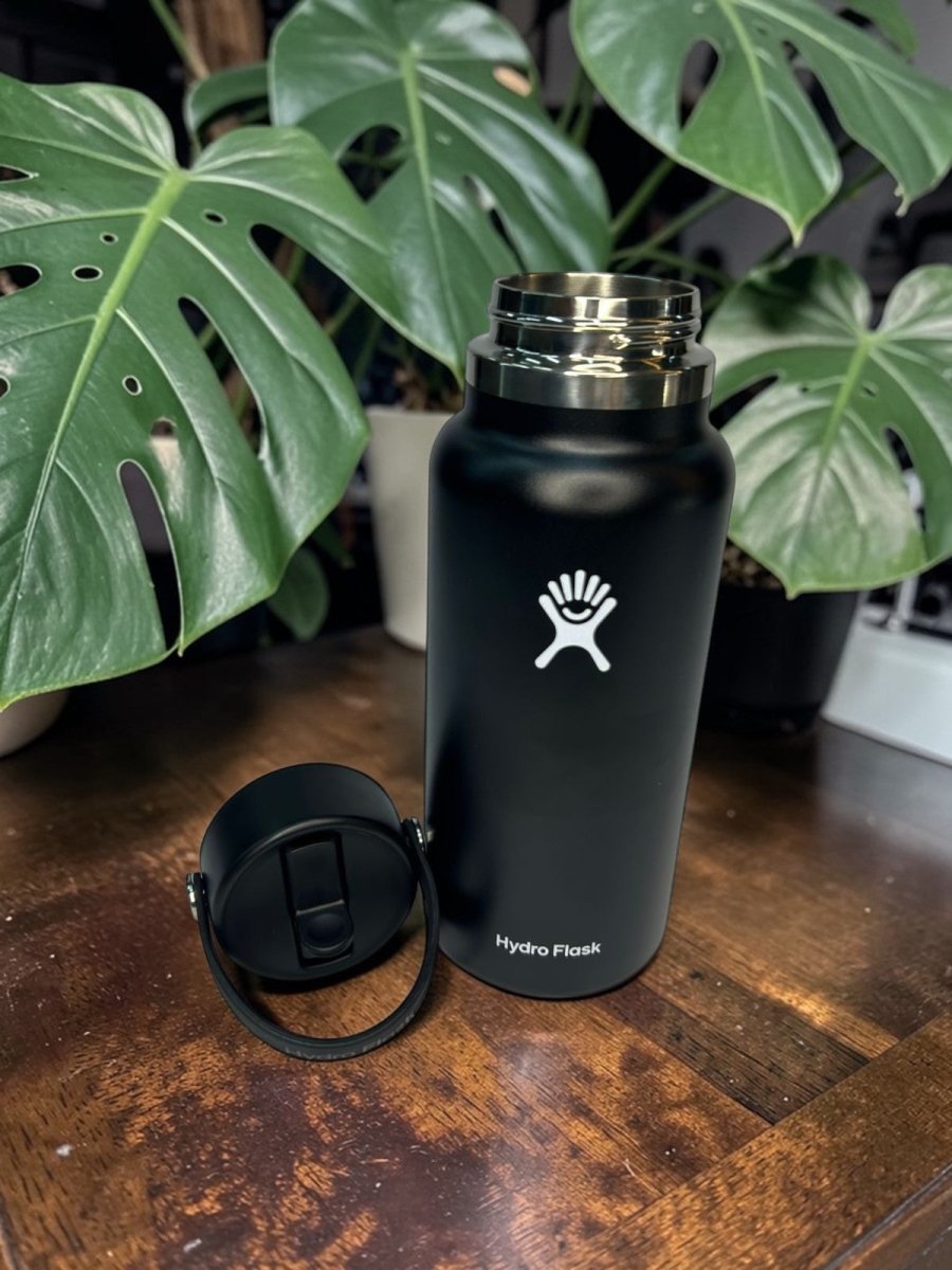 HYDRO FLASK botella wide flex color negro 32oz - FOR SPORT