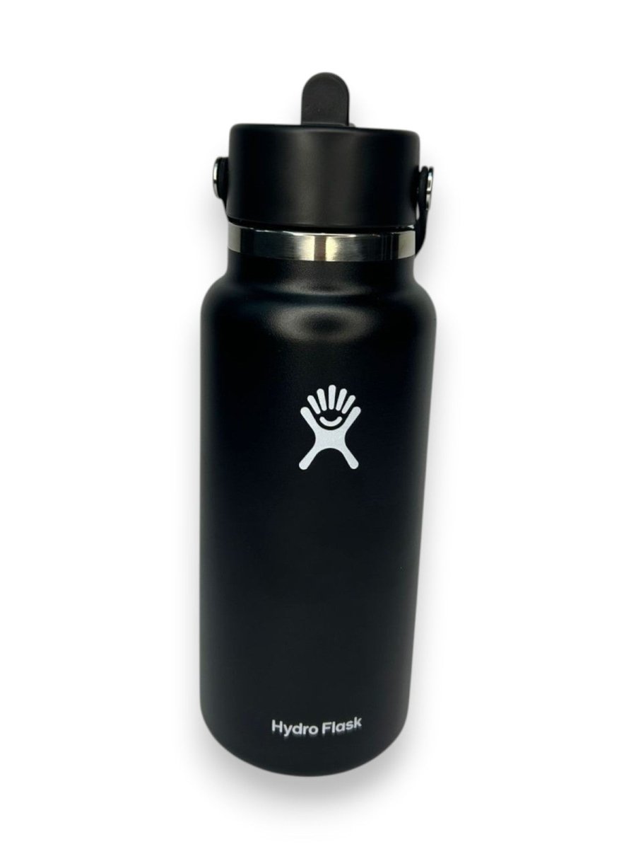 HYDRO FLASK botella wide flex color negro 32oz - FOR SPORT