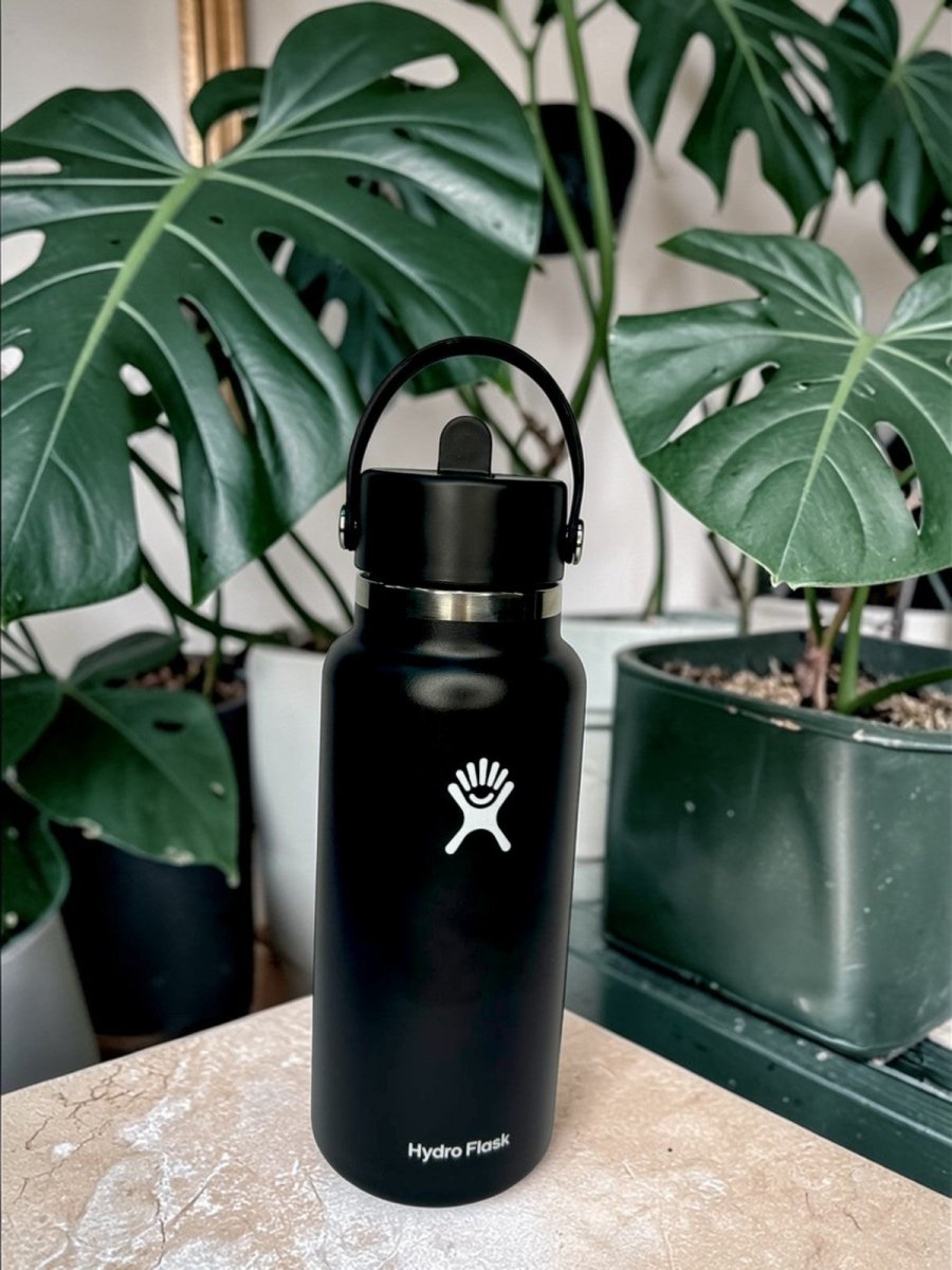 HYDRO FLASK botella wide flex color negro 32oz - FOR SPORT