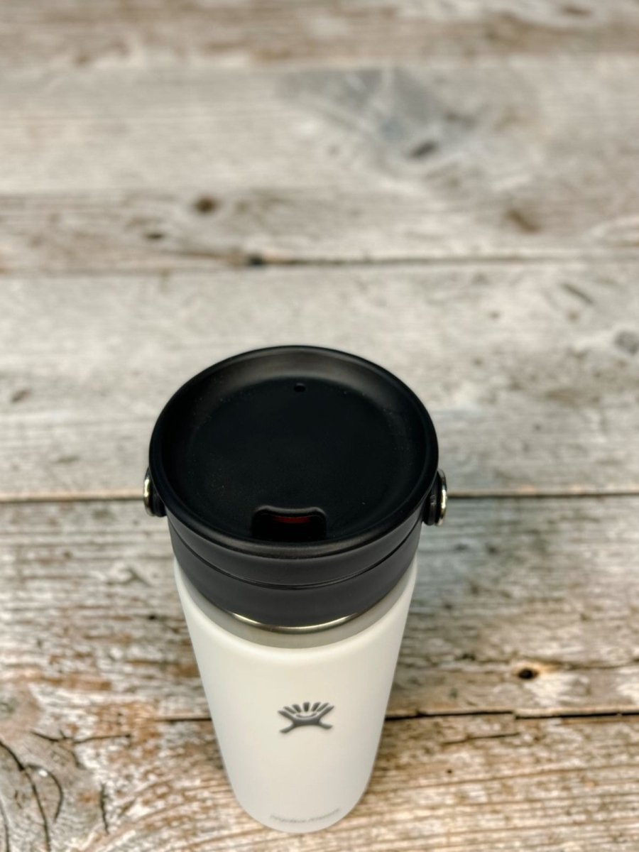 HYDRO FLASK botella wide flex sip blanca 20oz - FOR SPORT