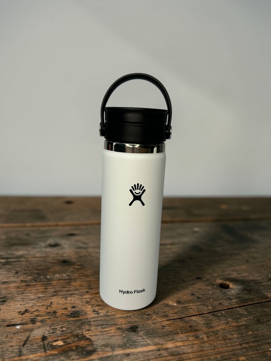 HYDRO FLASK botella wide flex sip blanca 20oz - FOR SPORT