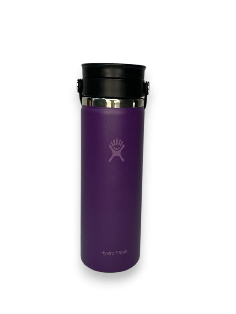 HYDRO FLASK botella wide flex sip morada 20oz - FOR SPORT