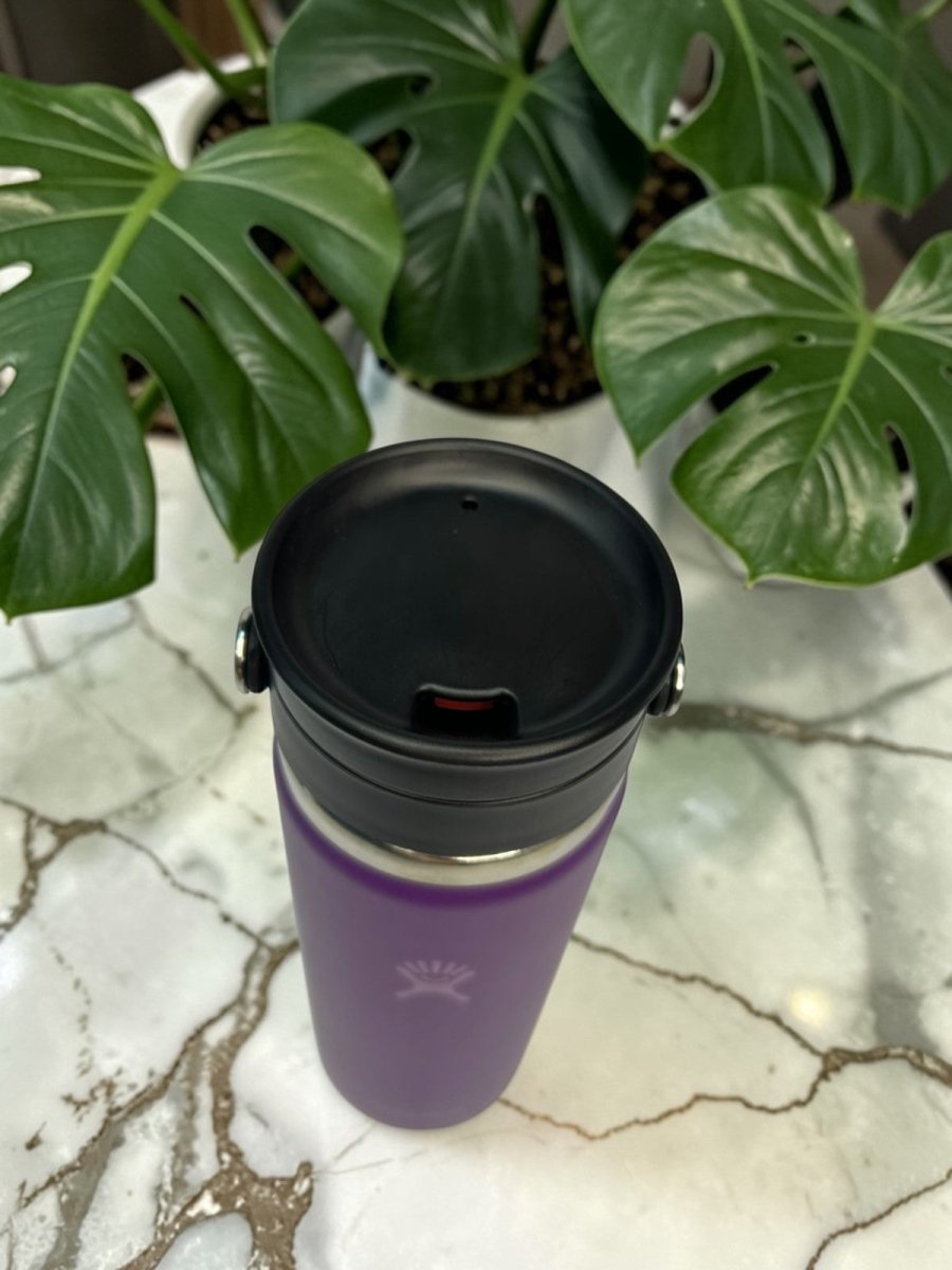 HYDRO FLASK botella wide flex sip morada 20oz - FOR SPORT