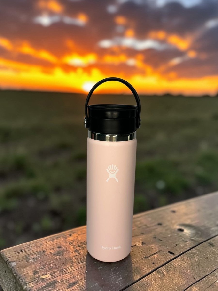 HYDRO FLASK botella wide flex sip rosa 20oz - FOR SPORT