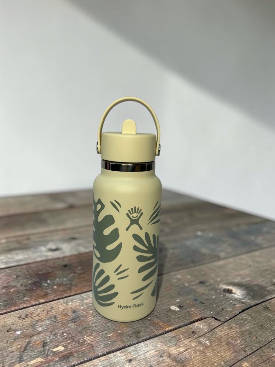 HYDRO FLASK botella wide flex straw botanical 32oz - FOR SPORT