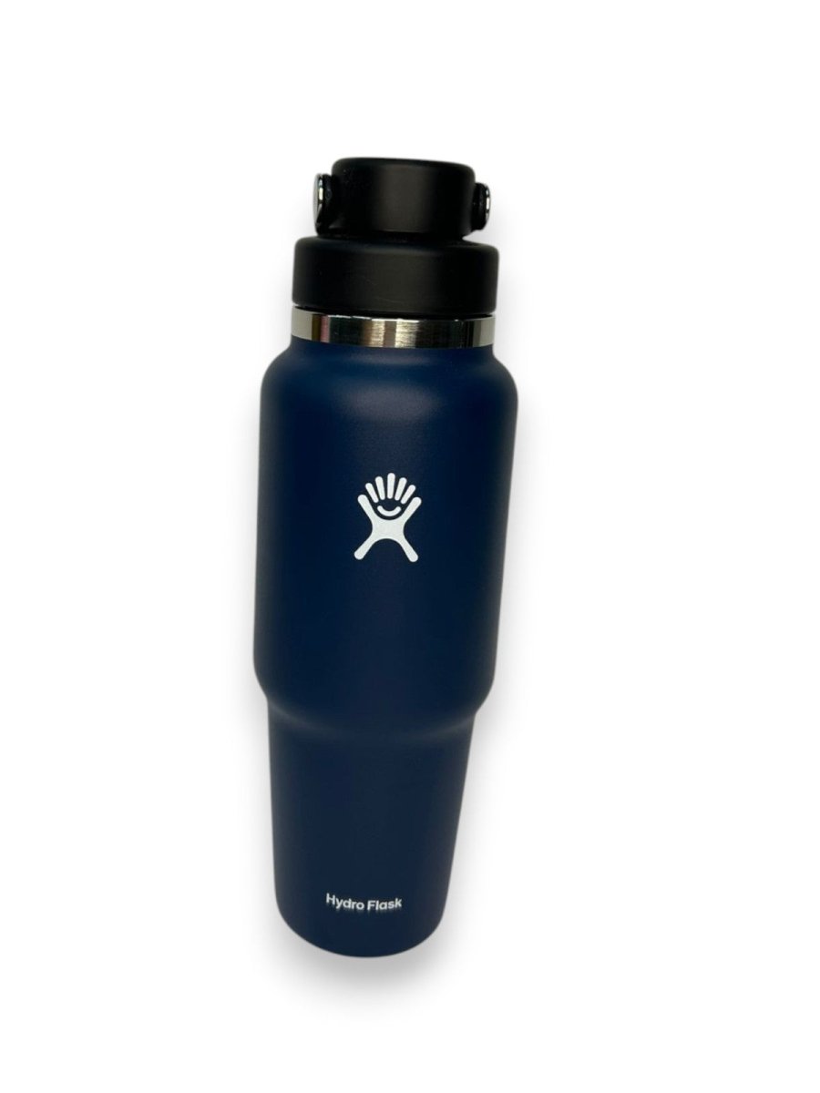HYDRO FLASK botella wide flex straw travel azul 32oz - FOR SPORT