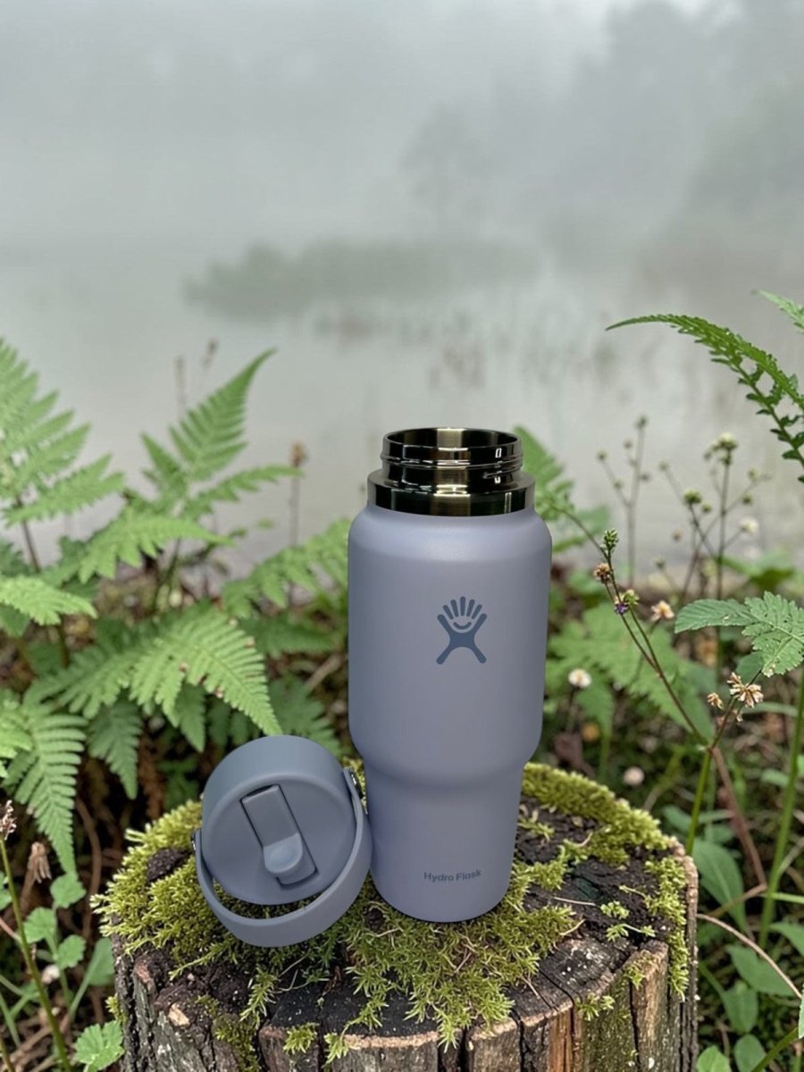 HYDRO FLASK botella wide flex straw travel lila 24oz - FOR SPORT
