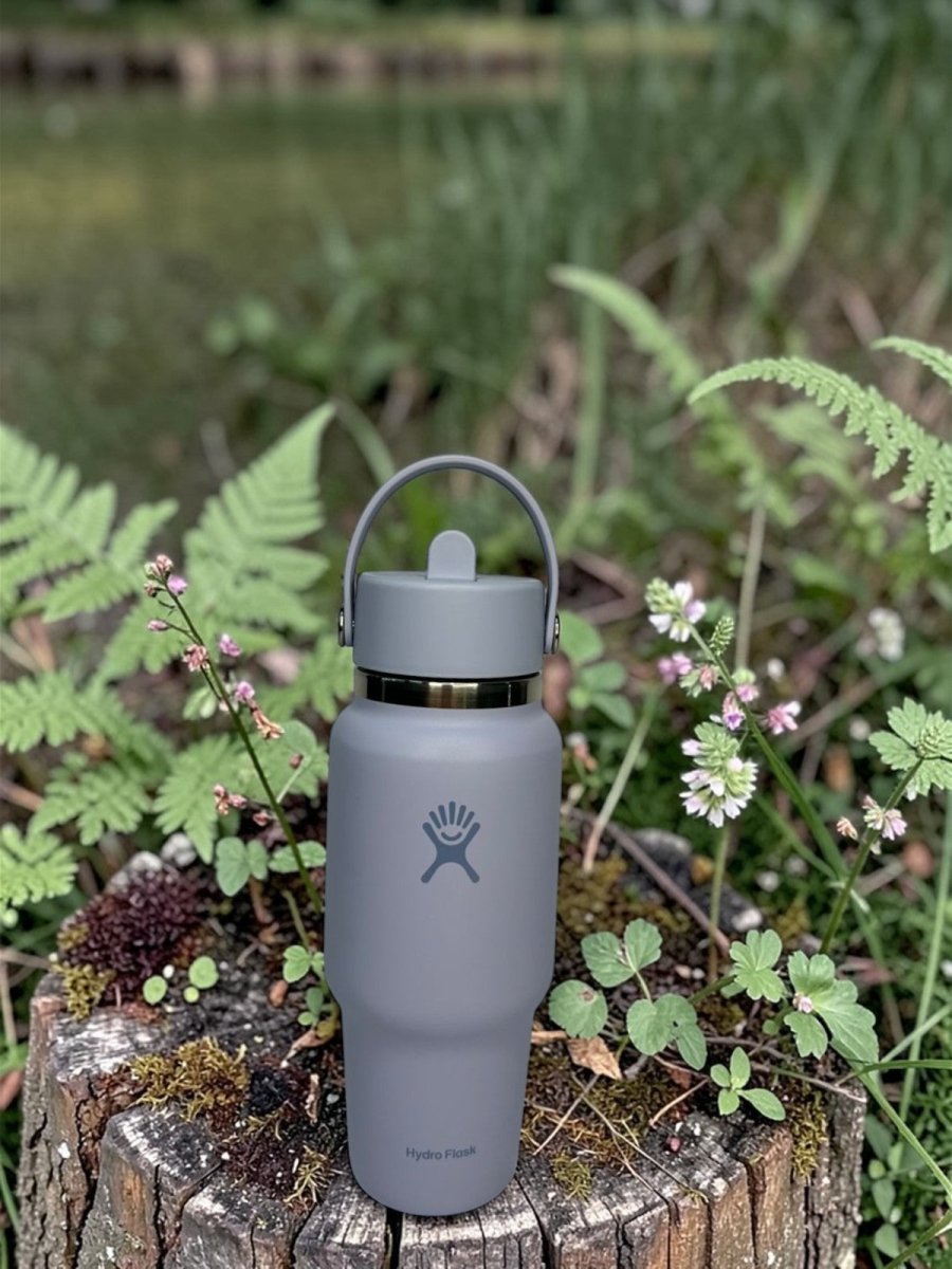 HYDRO FLASK botella wide flex straw travel lila 24oz - FOR SPORT