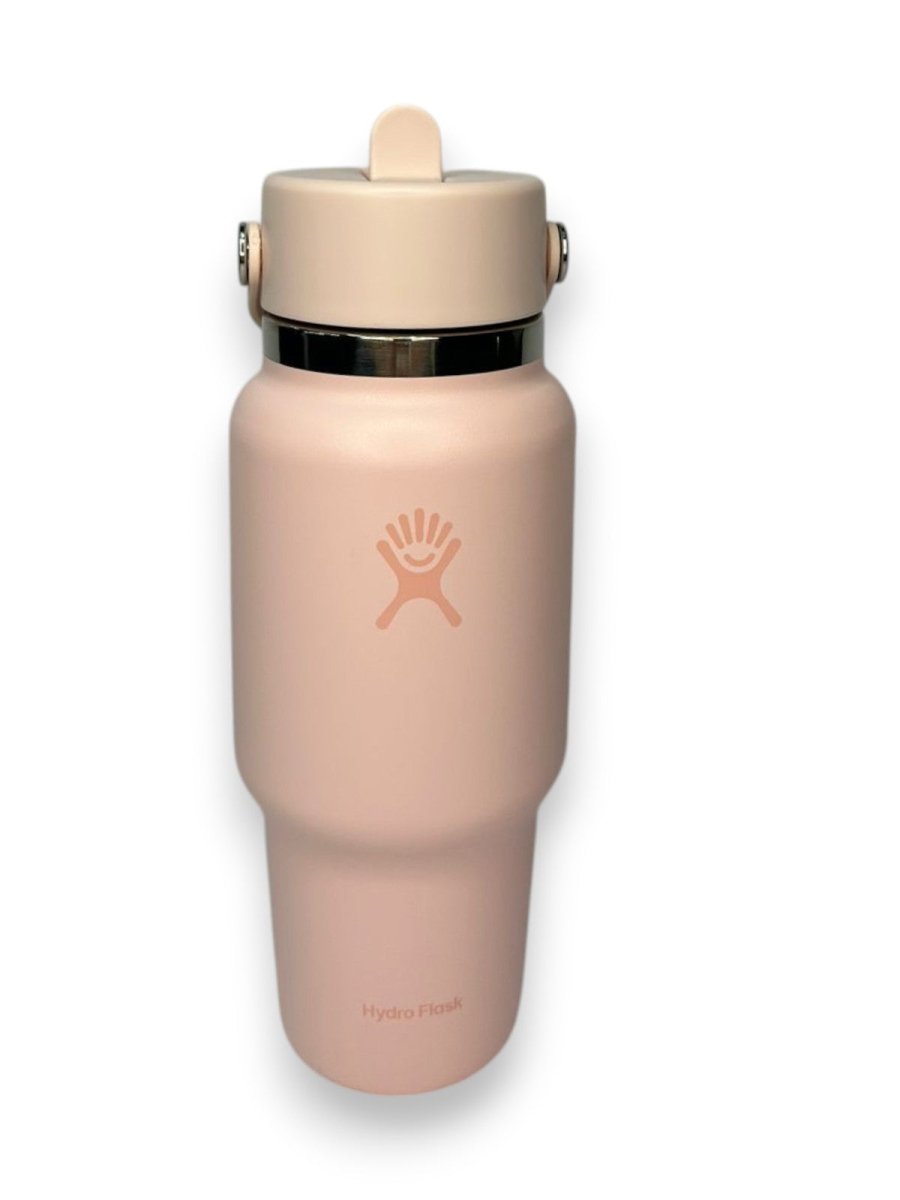 HYDRO FLASK botella wide flex straw travel rosa 24oz - FOR SPORT
