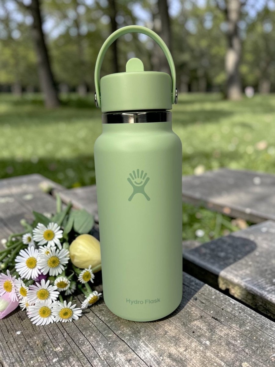 HYDRO FLASK botella wide flex verde 32oz - FOR SPORT