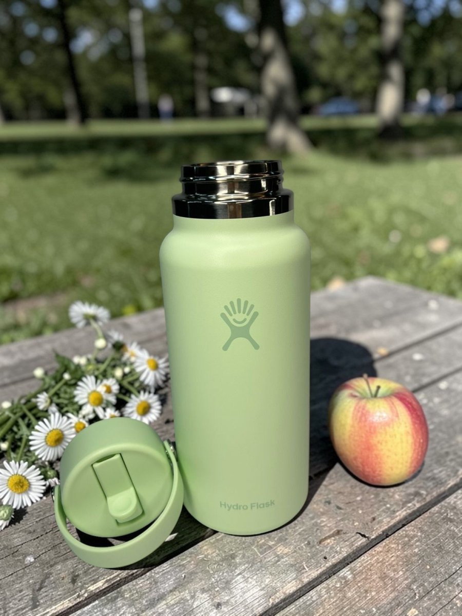 HYDRO FLASK botella wide flex verde 32oz - FOR SPORT