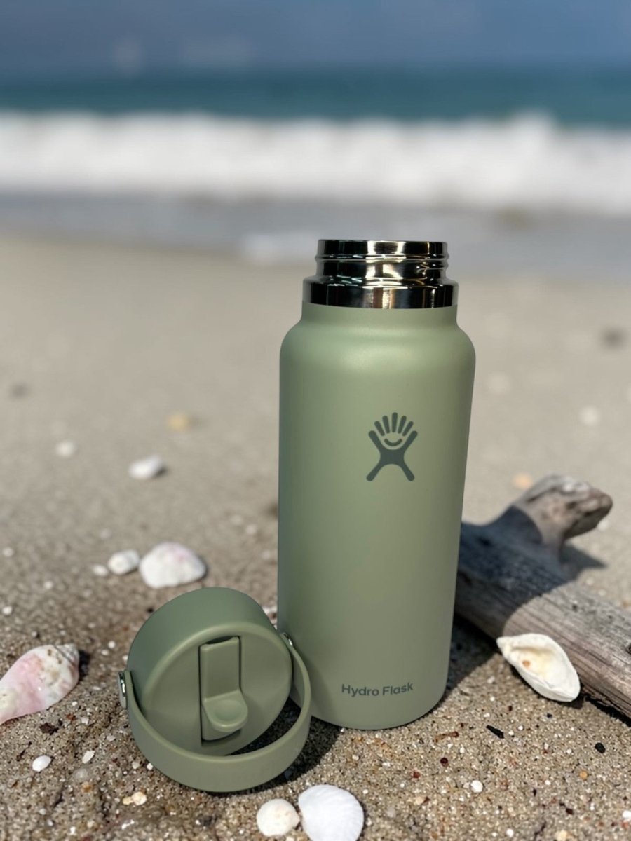HYDRO FLASK botella wide flex verde oliva 32oz - FOR SPORT
