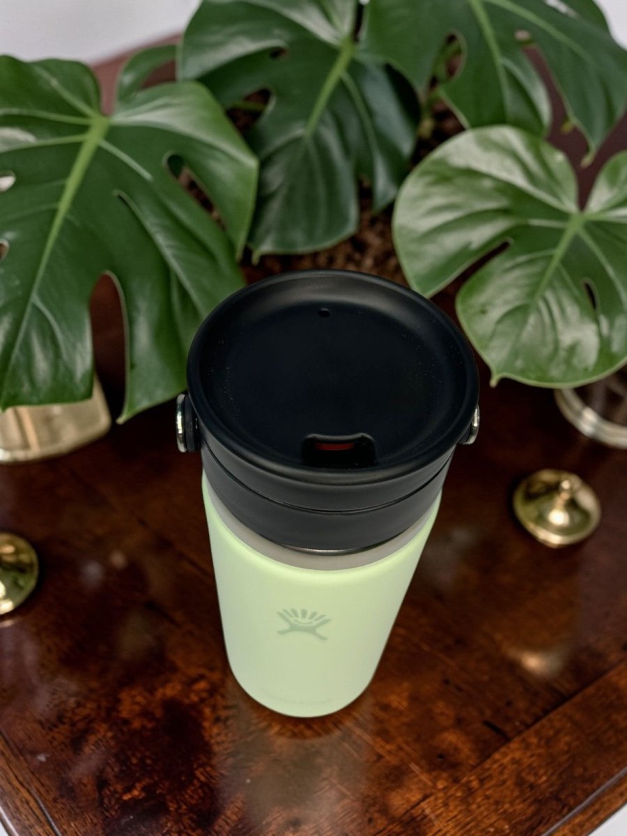 HYDRO FLASK botella wide sip lid verde 16oz - FOR SPORT