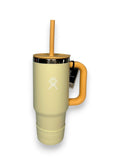 HYDRO FLASK vaso termico tumbler Jr crema/naranja 24oz - FOR SPORT