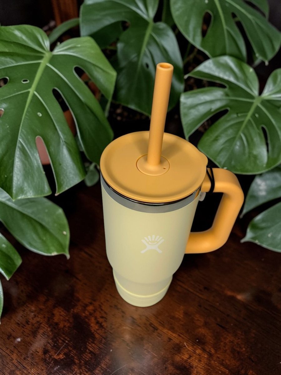 HYDRO FLASK vaso termico tumbler Jr crema/naranja 24oz - FOR SPORT