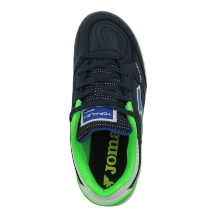 JOMA FUTSAL Top Flex JR 2533 NAVY BLUE FLUOR GREEN INDOOR/SALA - FOR SPORT