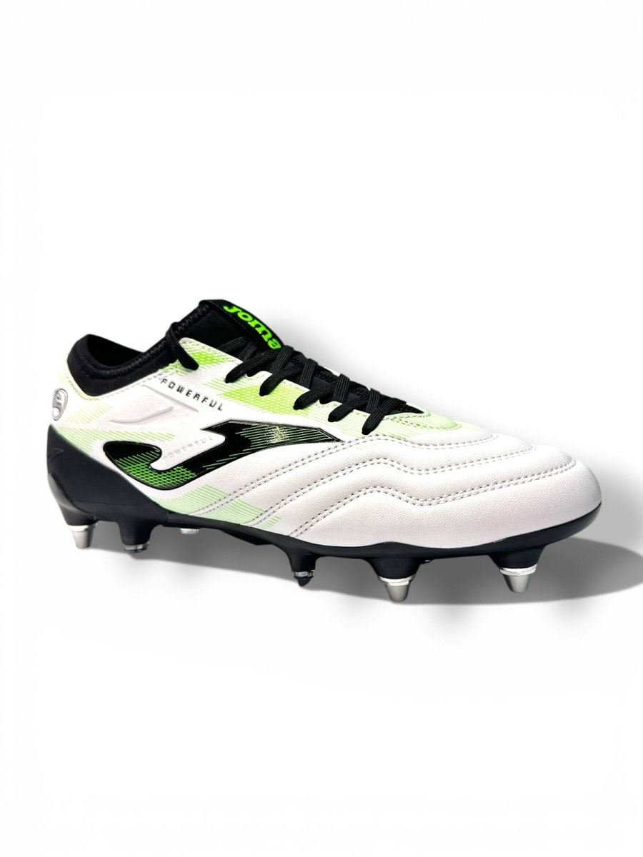 JOMA Taco de futbol Powerful 2502 White Black Soft Group - FOR SPORT