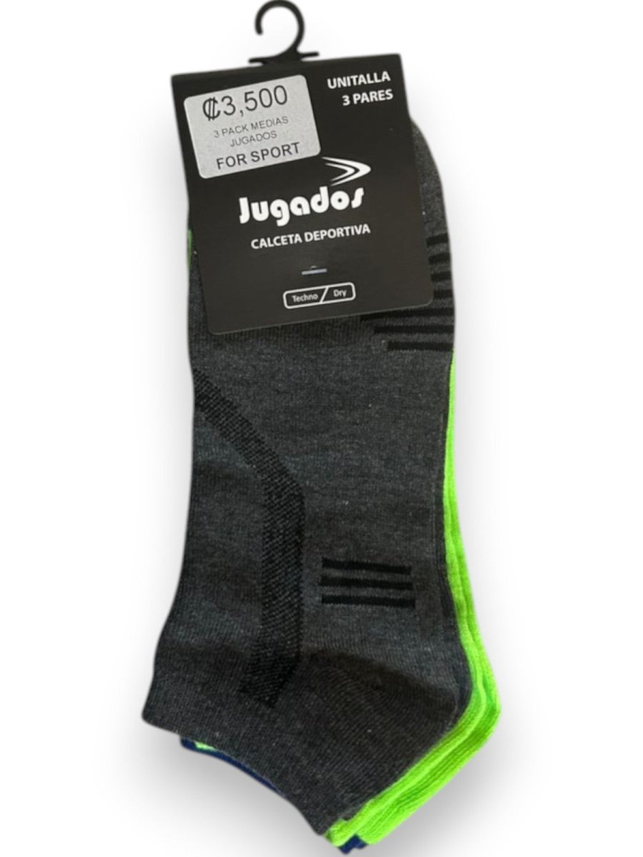 JUGADOS 3 pack calceta deportiva - FOR SPORT