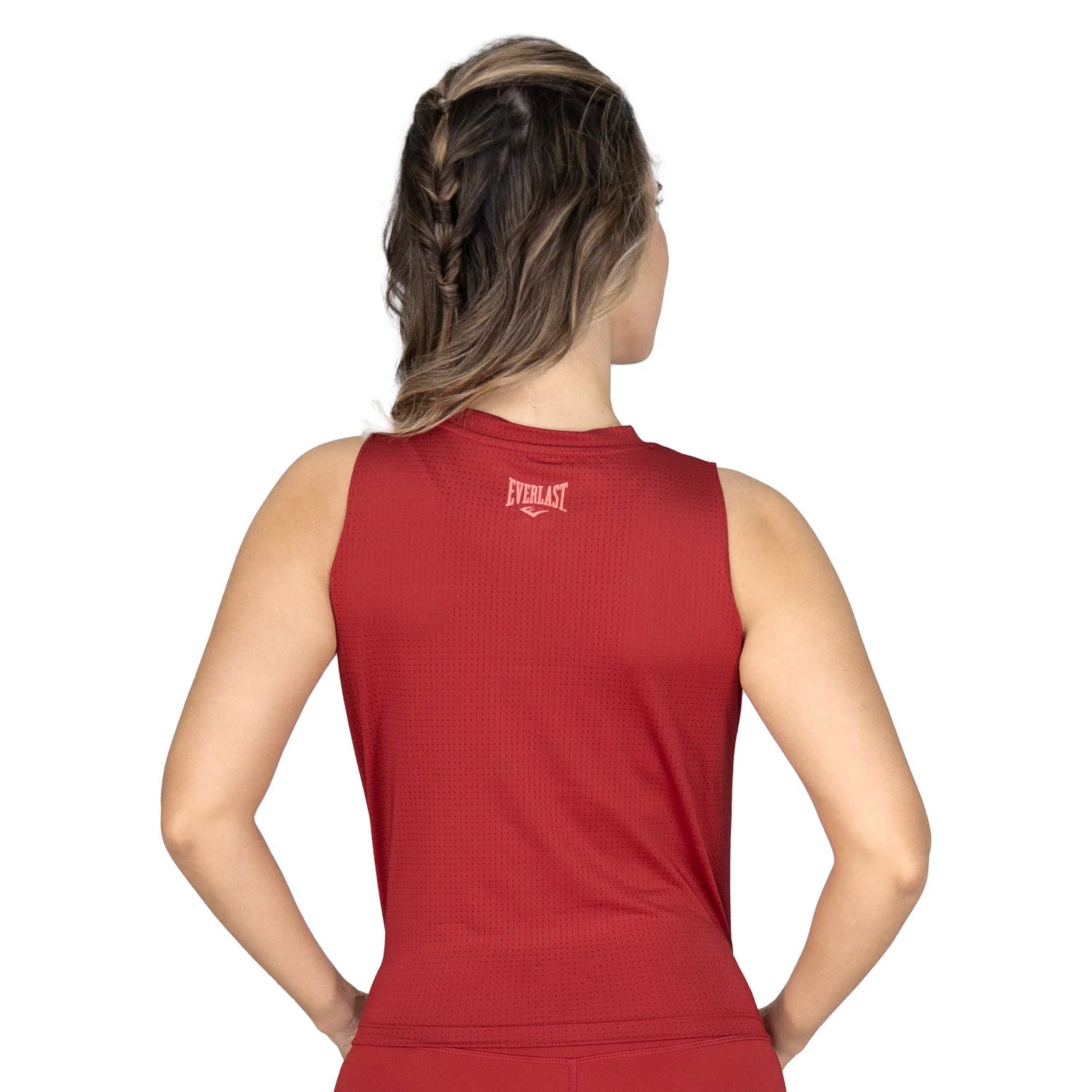 Crop Tank Fem Poly Everlast Spx rojo